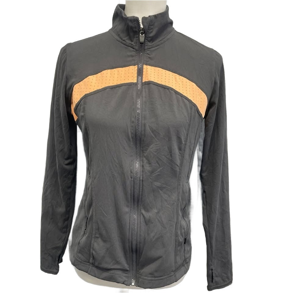 Xersion Womens Medium Quick-Dri Fuull Zip Long Sleeve Athletic Jacket w Pockets