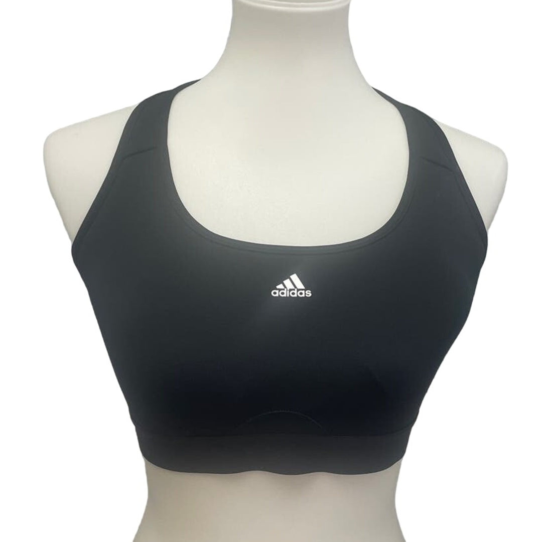 New Adidas Small 36DD Black Medium Support Removeable Pads Training Sports Bra