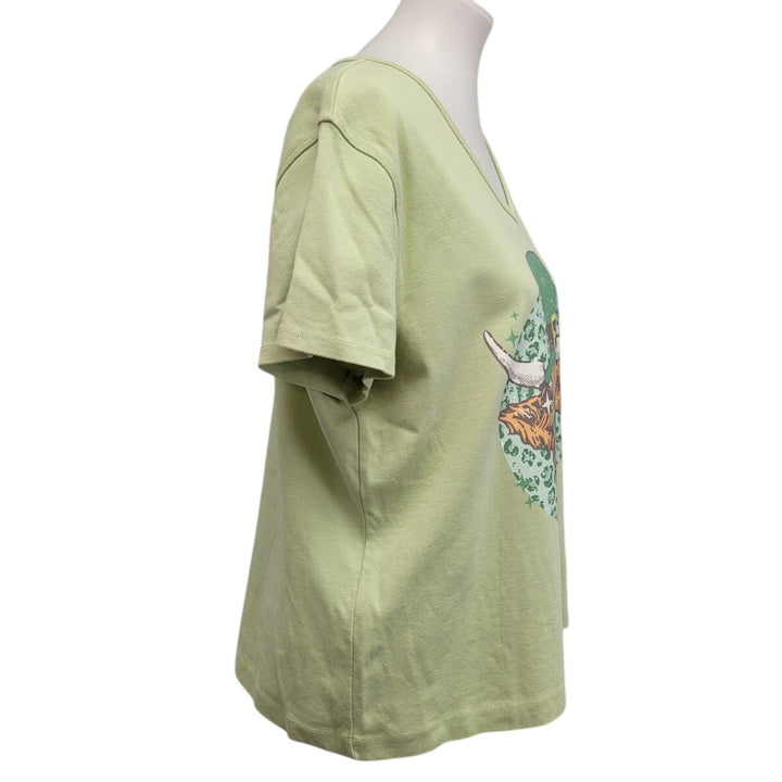 Hand Printed Upcycled Womens XL St Patrick&