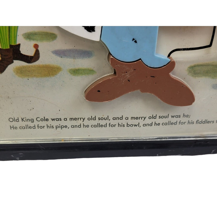 Vintage 1962 Plastic Child Guidance Toy Magnet Old King Cole Puzzle No. 942
