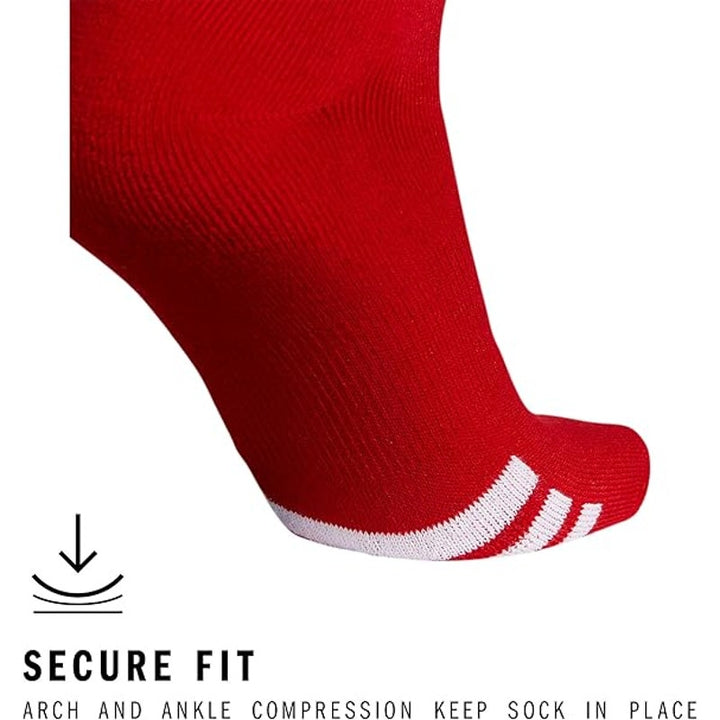 New 2-Pack Adidas Unisex XS Red Rivalry Soccer Over-the-Calf Athletic Fit Socks