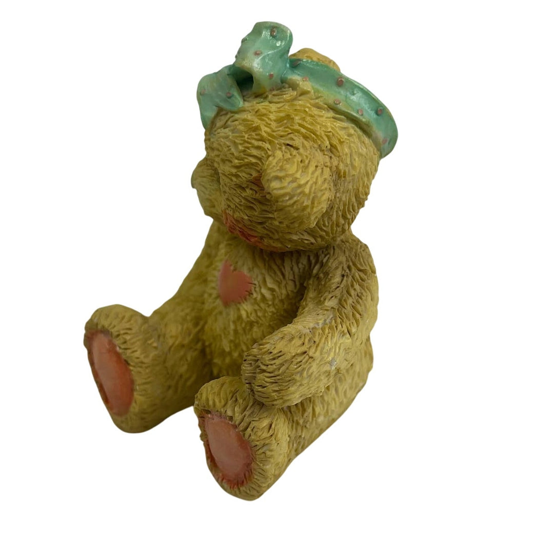 Vintage 1991 Cherished Teddies Jacki 950432 Hugs &amp; Kisses Teddy Bear Figurine
