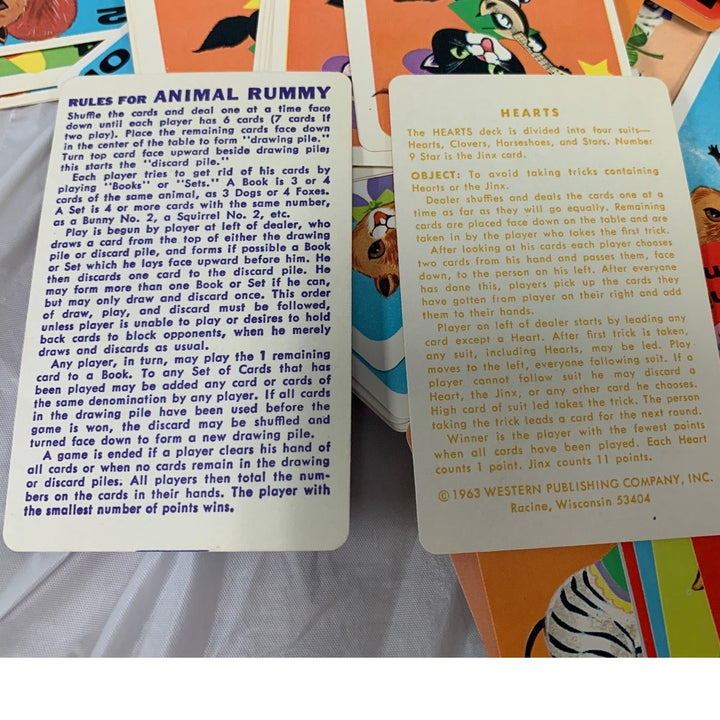 3 Vintage 1970s Kids Card Games Noah&