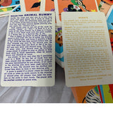 3 Vintage 1970s Kids Card Games Noah's Ark Animal Rummy Hearts Decks