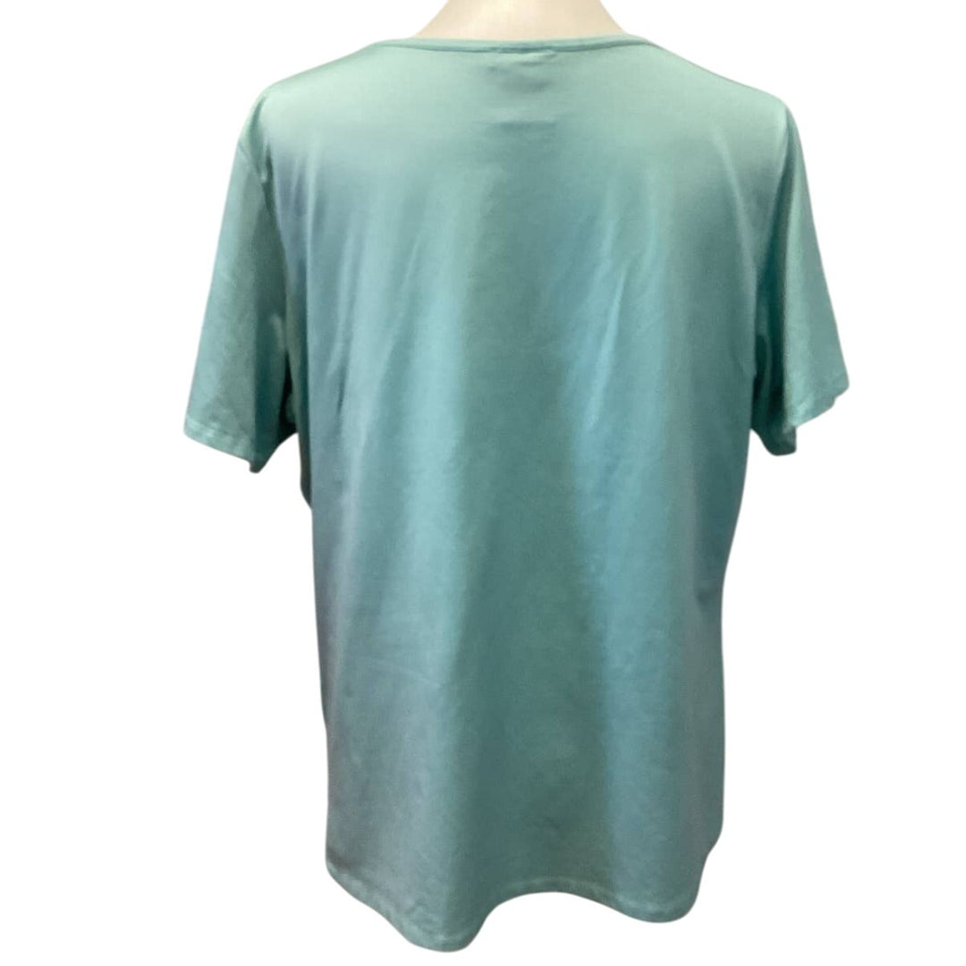 East 5th Woman Plus 1X Nylon Blend Short Sleeve Super Soft Crew Neck Tee Shirt