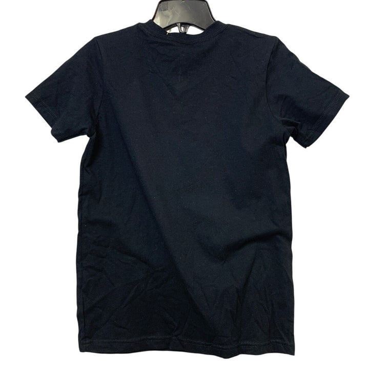 New Upcycled Hand Printed Youth Large Save Planet Earth Short Sleeve Tee Shirt