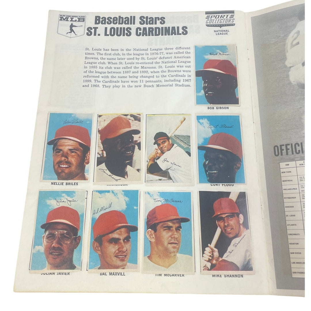 1969 MLB National League Baseball Stars Photostamp Album COMPLETE w Stamps
