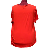 2 American Rag Ava & Viv Womens 3X Cotton Rayon Blend 3/4 & Short Sleeve Tops