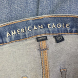 New American Eagle Womens Size 0 Regular Stretch Denim Blue Jeans w Pockets