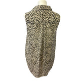 2 Merona Medium H&M Sleeveless Polyester Blend Polka Dot Button Up Tank Tops