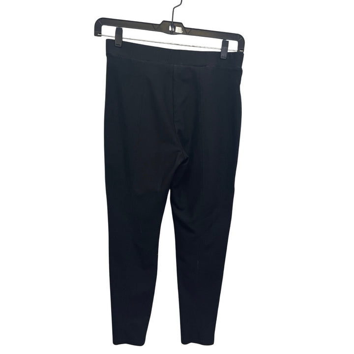 Maze Collection Womens Large Rayon Nylon Blend Stretchy Basic Black Leggings