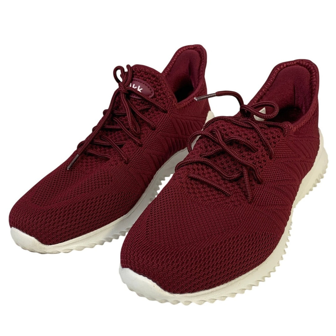 Akk Womens Size 10.5 Wine Red Sneakers Lace Up Closed Round Toe Tennis Shoes