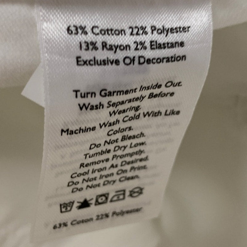 New Eddie Bauer Womens Size 18 White Revival High Rise Straight Leg Jeans