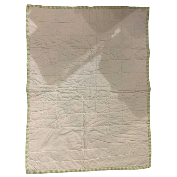 Handmade Mommy &amp; Baby Duck Pastel Soft Square Pattern Blanket Cuddle Quilt