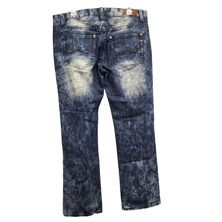 Winchester Mens 36 Factory Distressed &amp; Paint Splattered Bleached Lined Jeans