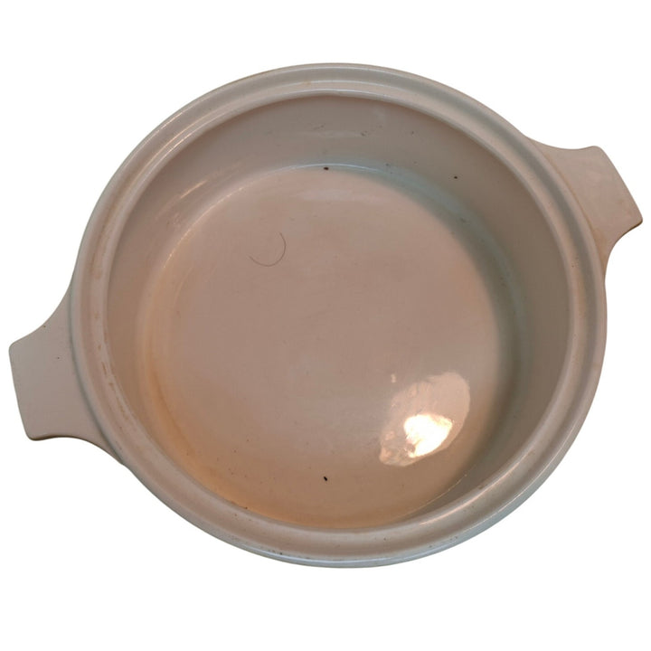 Vintage 1960s Sheffield Serenade Solid White Gold 8" Ceramic Serving Bowl w Lid