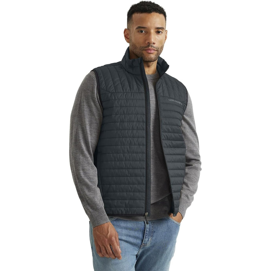 New Eddie Bauer Mens Medium Storm Gray Emberlite StormRepel DWR Hybrid Vest