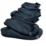 10-Pack Hanes Womens 5-9 US Black No Show Soft Moisture Wicking Socks