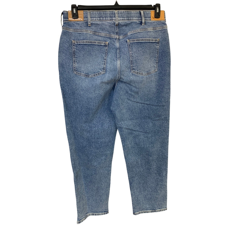 New Eddie Bauer Womens Vintage Blue Authentic Voyager the Perfect Straight Jeans