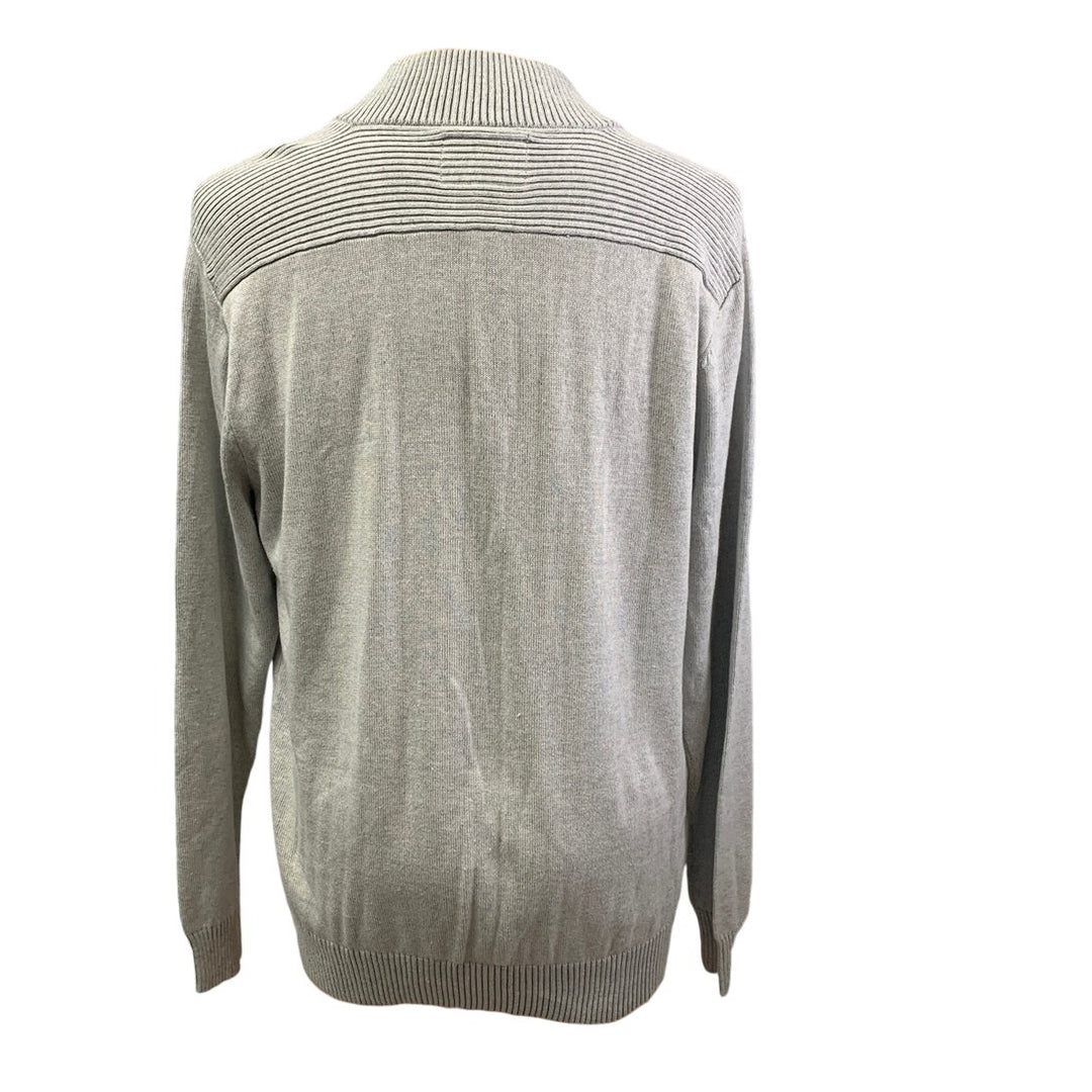 Rue 21 Mens XXL Long Sleeve 1/2 Button Down Ribbed Cotton Acrylic Knit Sweater