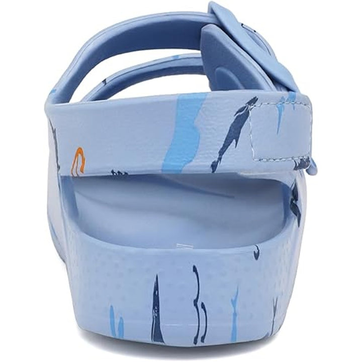 New Inminpin Toddler Boys Size 7 Blue Hook Loop Buckle Open Toe Sandal Shoes