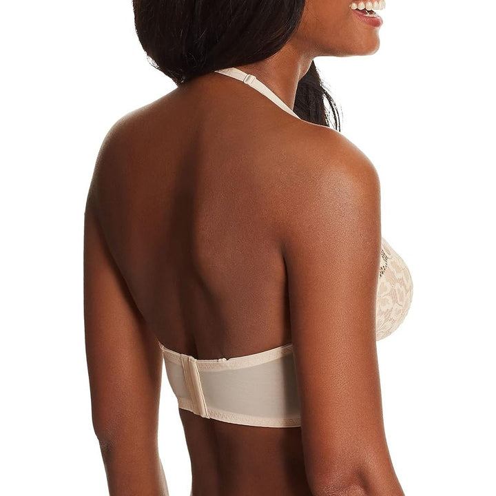 New Maidenform Womens 34D Tan Lacy Wireless Pure Comfort Lace Longline Bra