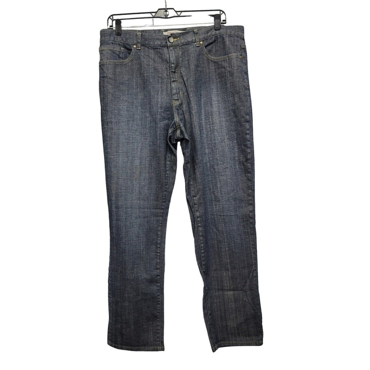 Cutter &amp; Buck Mens 40X34 Tall Cotton Spandex Straight Leg Denim Jeans