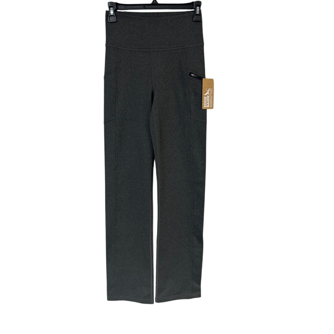 New Eddie Bauer Womens Heathered Gray Outdoor Traverse Trail High Rise Pants