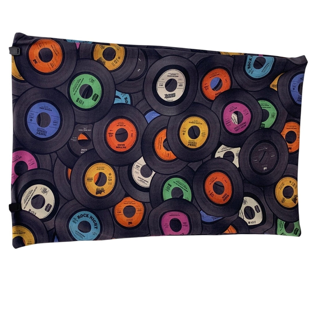 Vinyl 45 Record Polyester Zip Up 29" by 19" Super Soft Pillow Case Cover