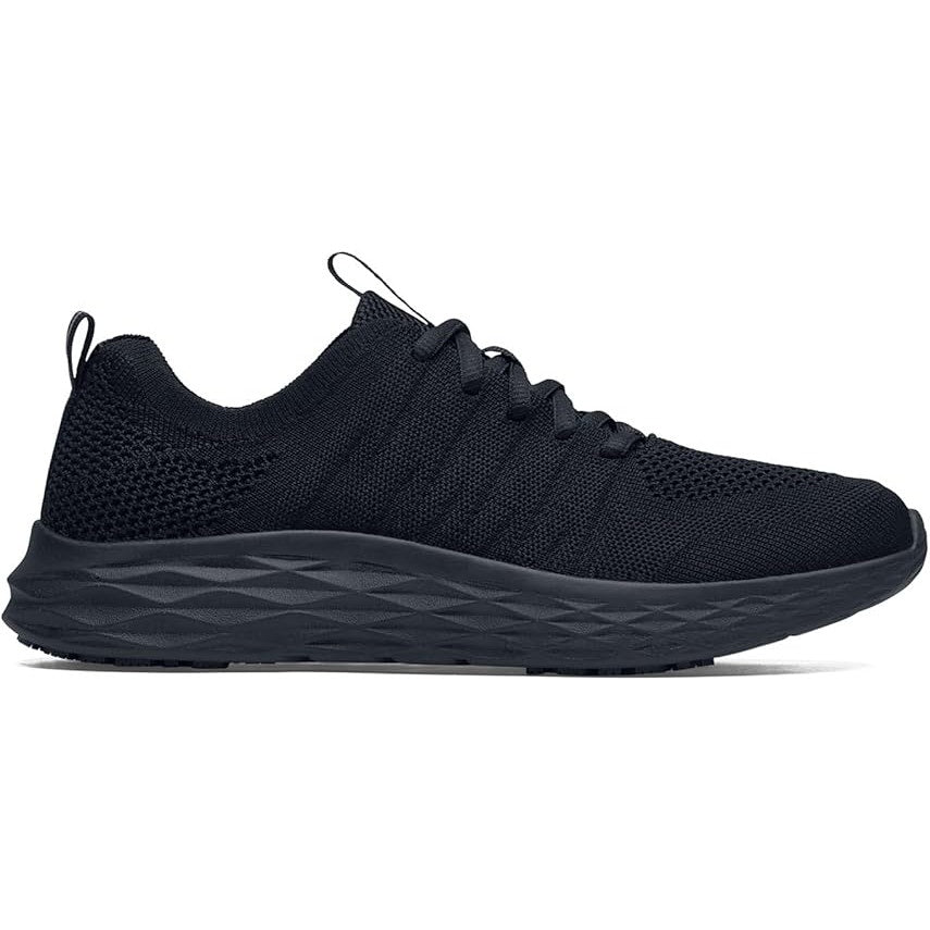 Shoes for Crews Womens Size 11 Black Mesh Fabric Lace Up Slip-Resistant Shoes