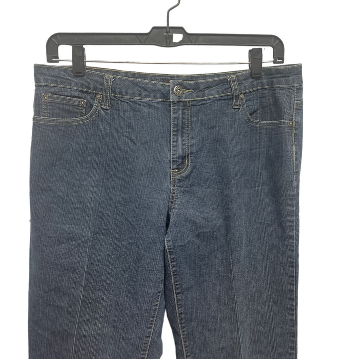 Ashley Stewart Womens Size 16 Average Stretch Cotton Denim Blue Jeans