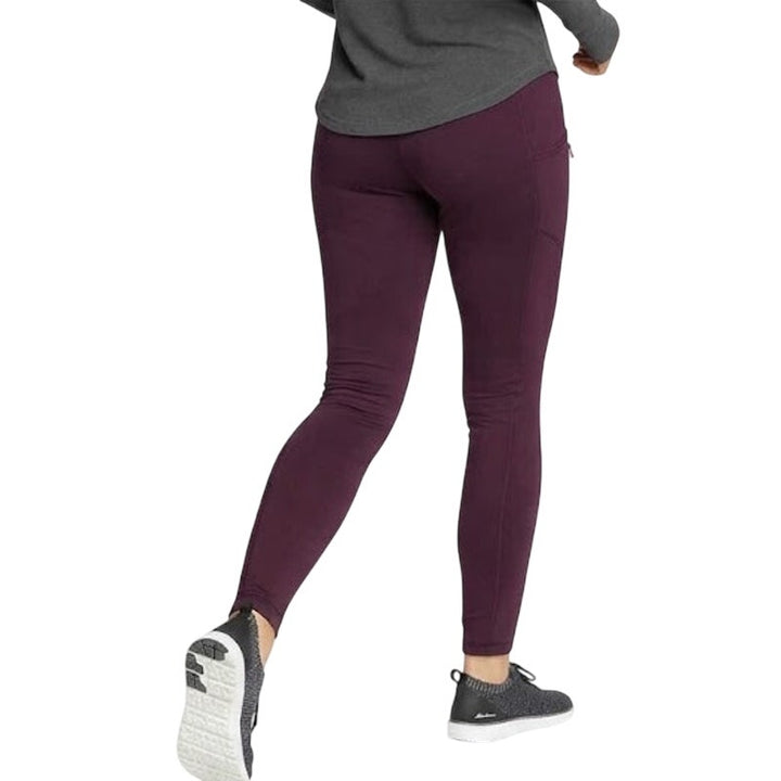 New Eddie Bauer Womens 3X Blackberry Purple Crossover Trail Adventure Leggings