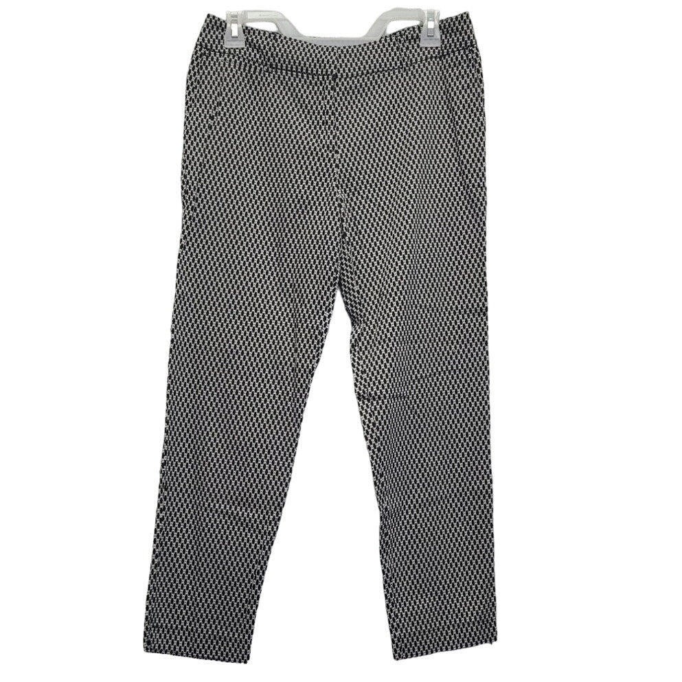 George Womens 6 Moroccan Pattern Hook and Eye Close Pants w Faux Pockets