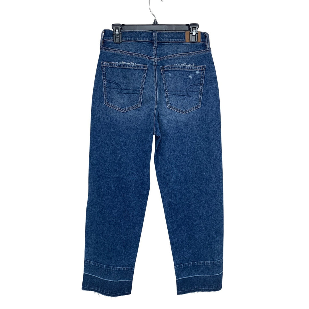 New American Eagle Womens Size 6 Super High Rise Baggy Straight Denim Jeans