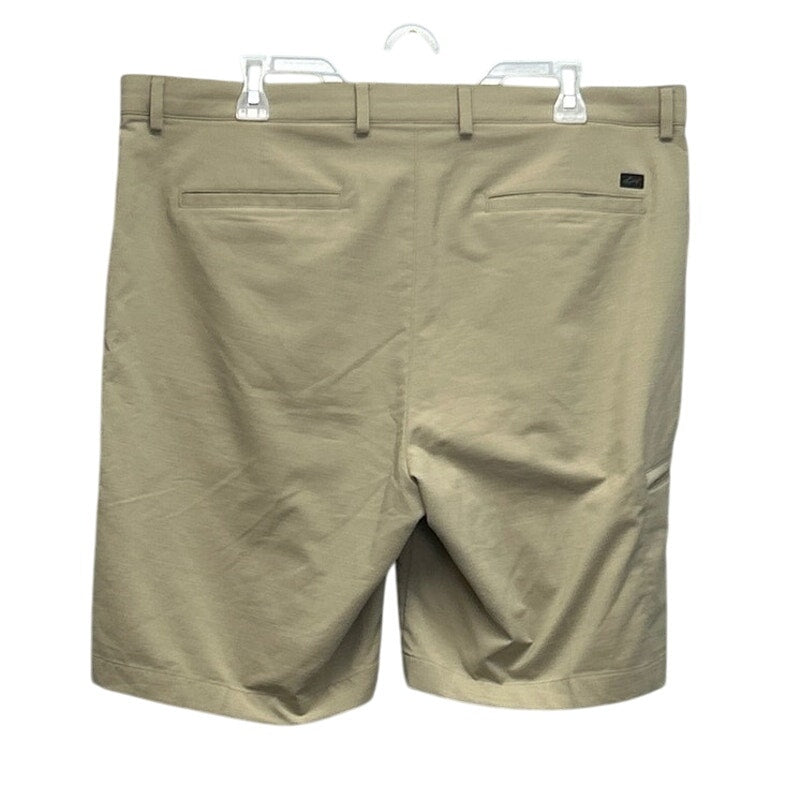 Greg Norman Mens Size 38 PolySpandex Long Tan Board Athletic Golf Shorts