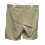 Greg Norman Mens Size 38 PolySpandex Long Tan Board Athletic Golf Shorts