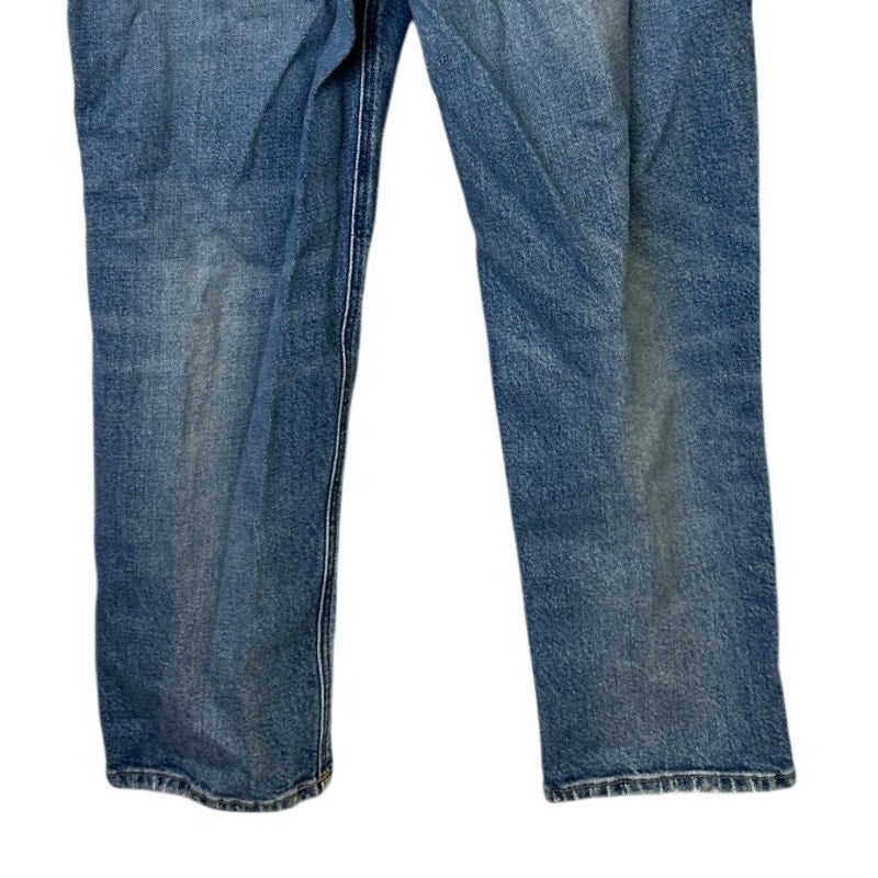 Re-Imagined J Crew Womens 28 Petite Classic Straight Distressed Denim Blue Capri