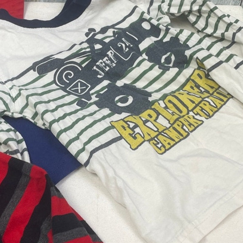 Lot of 5 Baby Boys 2T Long &amp; Short Sleeve Grover Thomas Tee Shirts Tops
