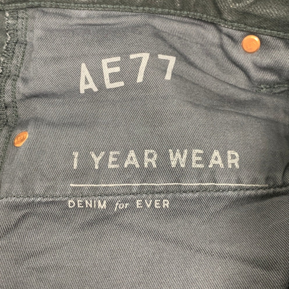New American Eagle Womens Size 32 Black Cotton Blend The Classic Denim Jeans
