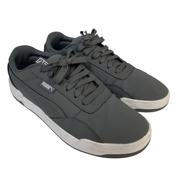 Puma Mens Size 9.5 Gray Skate Sneakers Lace Up Low Top Round Toe Shoes