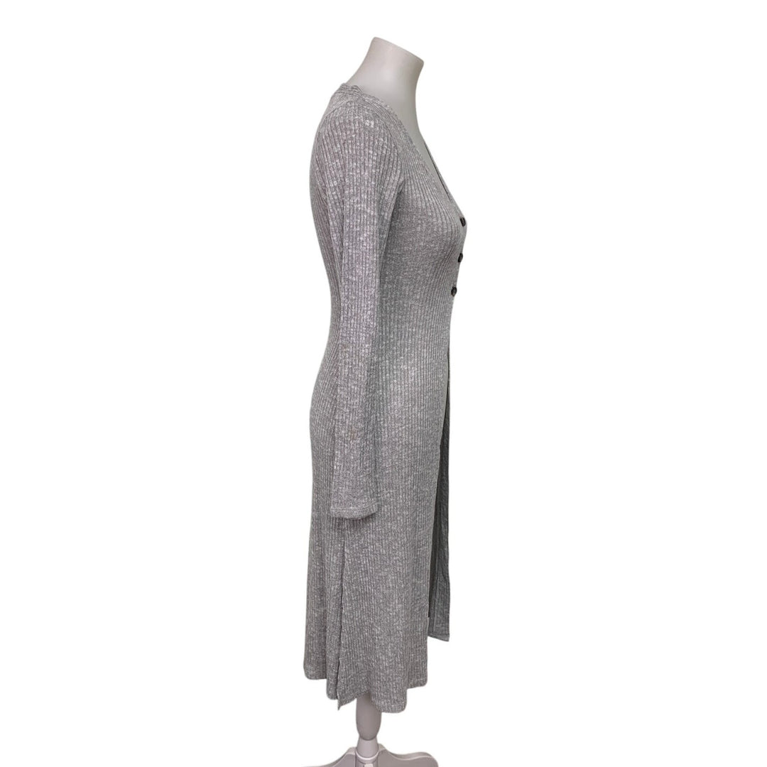 New American Eagle Womens Small 3-Button Long Sleeve Duster Cardigan Sweater