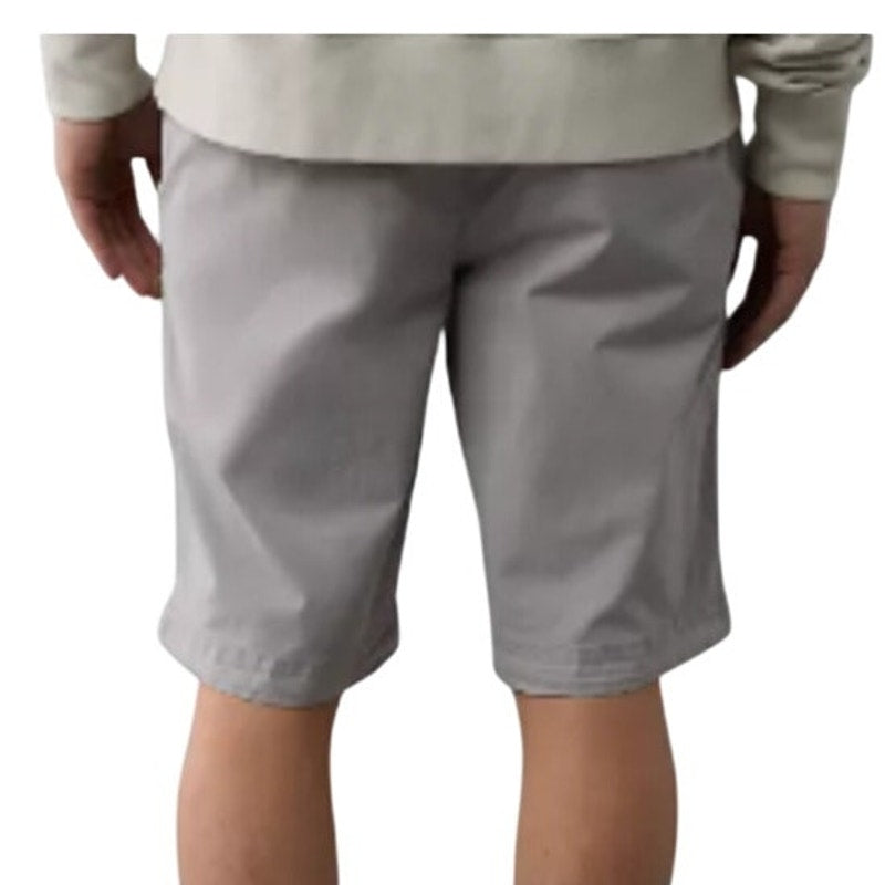 NWT New American Eagle Mens Size 32 Flex Below The Knee Light Gray Khaki Shorts