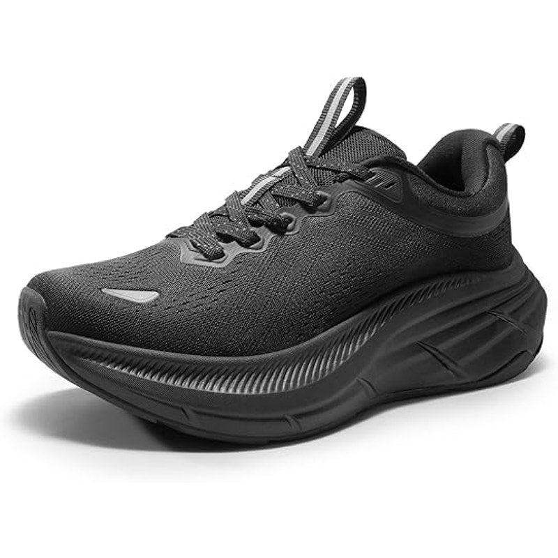 Nortiv8 Womens Size 9 Black Lace Up Elevated Cushioned Walking Athletic Shoes