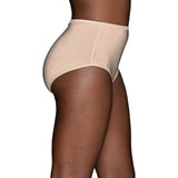 2 New Vanity Fair Womens Size 9 Rose Beige Illumination Brief Stretch Panties