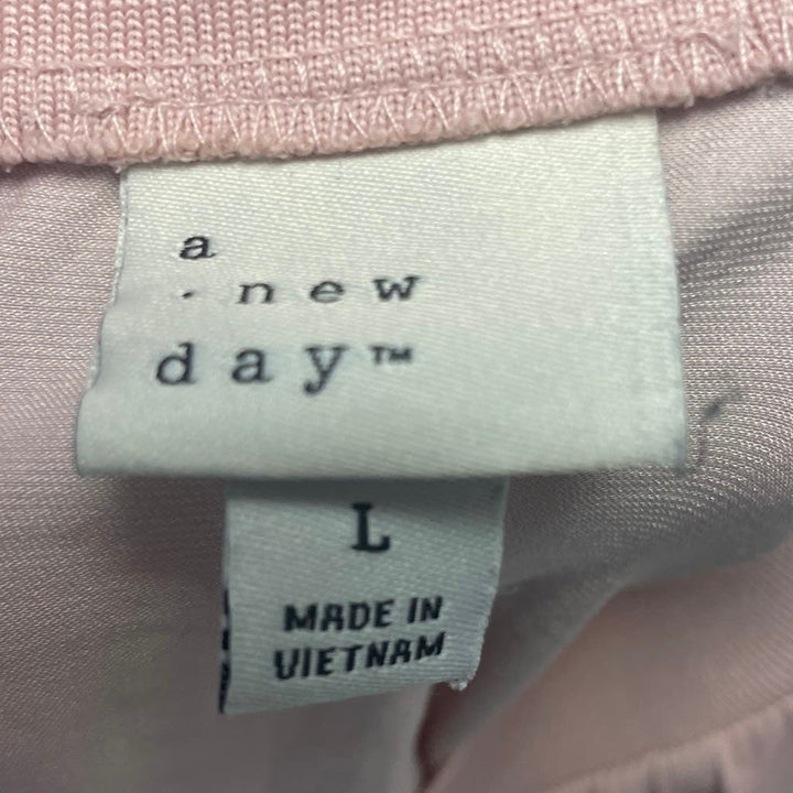 A New Day Womens Large Lightweight Polyester Sleeveless Back Zip Shell Tank Top