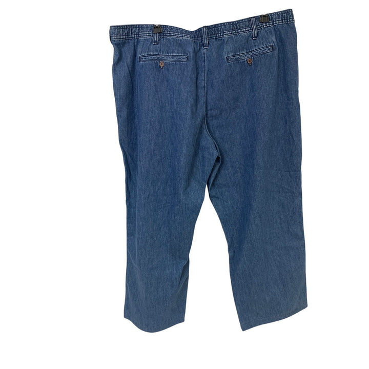 New Eddie Bauer Womens 3XL Elastic Waist Drawstring Pull On Jeans w Pockets
