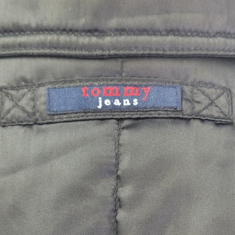 Tommy Hilfiger Womens Large Snap Up Polyester Nylon Long Sleeve Puffer Jacket