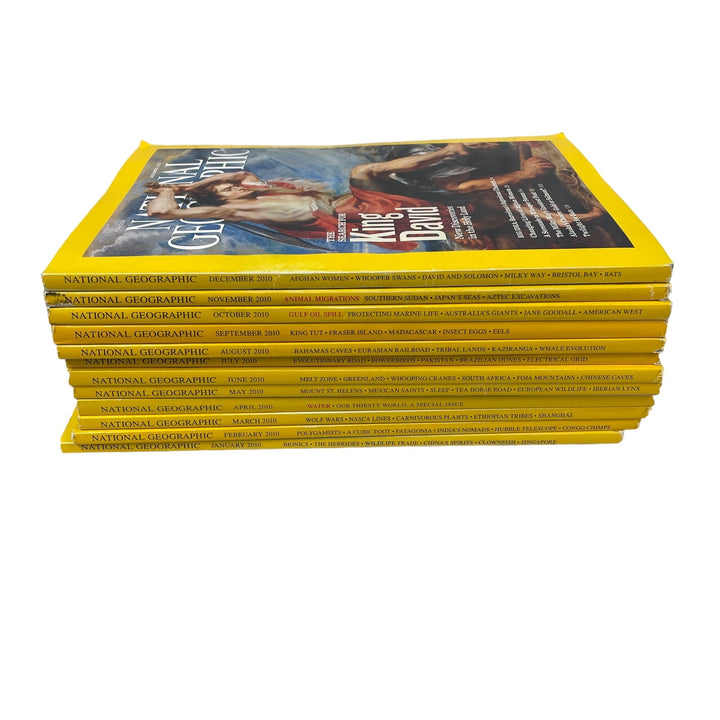 2010 National Geographic Magazine FULL Year 12 Issues W Maps Supplements