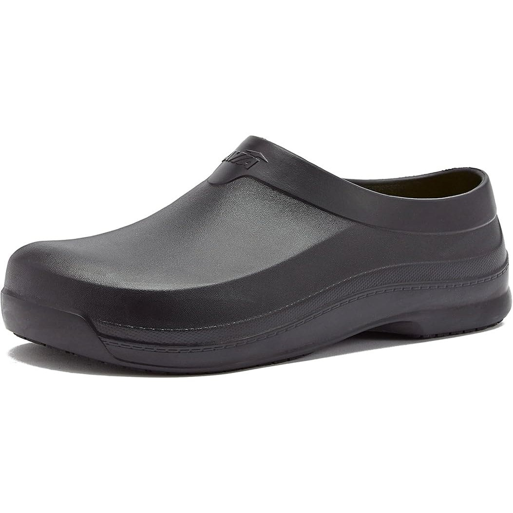 Avia Flame Womens Size 10 Black Slide On Slip Resistant Clogs Food Service Shoes
