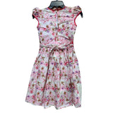 Giggla & Gigglee Girls XL Pink Easter Floral Eyelet Lace Spring Summer Dress